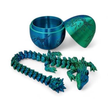 Imagem de ZZ LIFE Ovo de dragão de unicórnio surpresa - articulações articuladas de dragões de 35,5 cm - Caixa de torção temática de unicórnio, ovo de dragão misterioso, TDAH, estresse, alívio da ansiedade