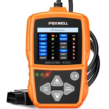 Imagem de FOXWELL NT201 OBD2 Scanner Leitor de Código de Carro Verificar Leitor de Luz do Motor OBDII EOBD Ferramenta de Varredura de Diagnóstico de Computador Auto Scanner de Código de Falha para Todos os