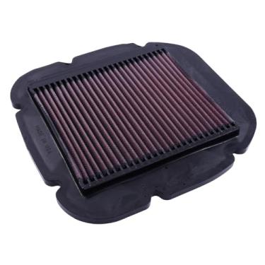 Imagem de K&N Filtro de ar do motor original de alto fluxo vitalício: aumente a potência e a aceração, lavável, premium: compatível com Kawasaki/Suzuki 2004-2023: (veja a descrição do produto para modelos