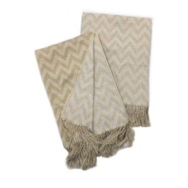 Imagem de Xale Manta para Sofá Poltrona Cama em Jacquard 1,40x1,60m Decorativa L