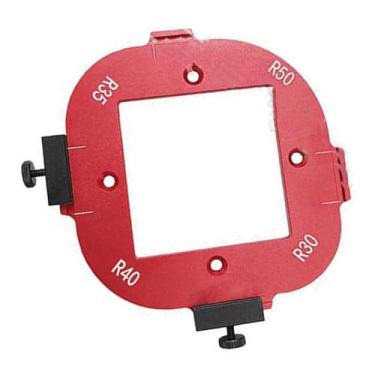 Imagem de MEELYHOME Modelo de posicionamento de ângulo de arco 4 em 1, raio de canto, roteadores, modelo de raio de canto, ferramenta de posicionamento auxiliar