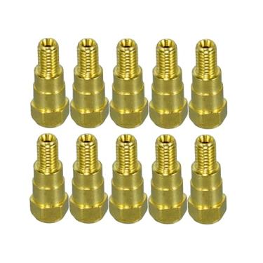 Imagem de RIVERWELD Suporte de pontas de contato MIG MAG Difusor 142.0003 Consumíveis de latão para tocha de solda de CO2 24KD MB24 Pacote com 10
