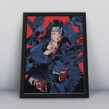 Imagem de Quadros Decorativa de Parede para quarto e sala tema Akatsuki Naruto S