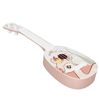 Imagem de Instrumento Musical de Guitarra Ukulele de Brinquedo Infantil para Crianças e Entretenimento (A)