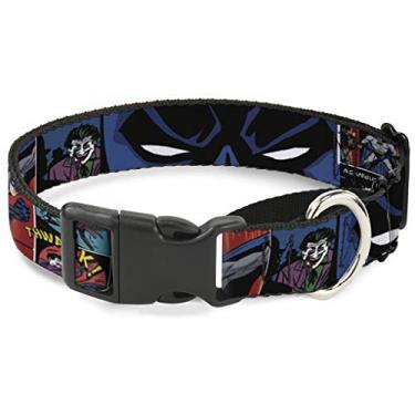 Imagem de Buckle-Down Coleira para cachorro com gamarra Batman Coringa Faixa de quadrinhos 40 a 58 cm 3,8 cm de largura