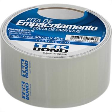 Imagem de Fita Embal Tekbond 48X40Mm Transp - Kit C/4 Unidades