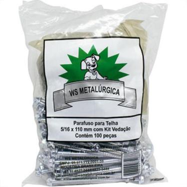 Imagem de Parafuso Telha 110X5/16 Kit Ved C/100 Ws - JOMARCA