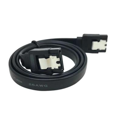 Imagem de Cabo Sata 3 Dados - 6 Gb/s - Com Trava-45 Cm - Ângulo Reto - SIFREE