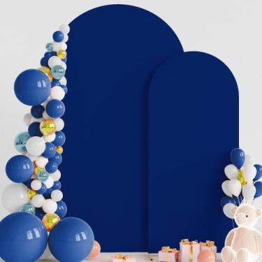 Imagem de Conjunto de Capas para Arco de Casamento Wokceer - 2,2m e 1,8m - Azul 