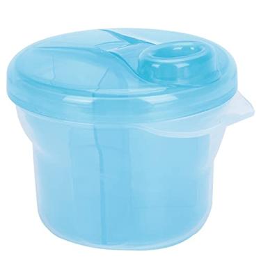 Imagem de Fórmula de Leite Em pó de bebê Ponto de Fórmula de Alimentação Recipiente de Armazenamento Dupla Camada de Camada Destacável (Azul)