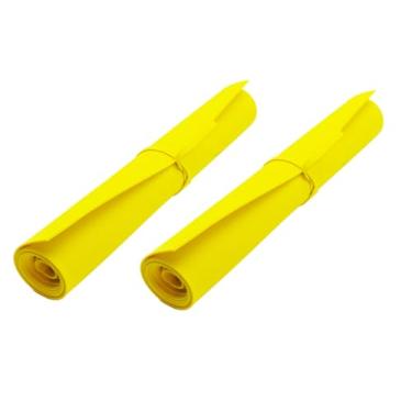 Imagem de QIDIWIN Rolo De Espuma Eva Qidiwin, Alta Densidade 85 Kg/M³, 2 Mm Espessura, 122 Cm X 35,5 Cm, Ideal Para Cosplay, Artesanato E Projetos "Faça Você Mesmo" (Amarelo, Peças)