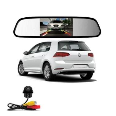 Imagem de Camera De Re Tartaruga Retrovisor Com Tela Golf - Importado