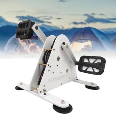 Imagem de HYZHANHONG Gerador de pedal portátil de 50W Geração de energia operada pelo pé, Gerador de manivela USB duplo DC 1-35 V de energia de pedal de emergênciamanual
