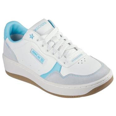 Imagem de Skechers Tênis feminino Sport Court 2.0-Vivid Glow, Branco/Aqua, 38