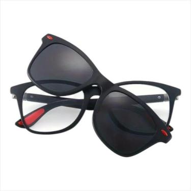 Imagem de Armação Óculos De Grau Feminino 2 Em 1 Clipon Aviador Taís - Palas Eye