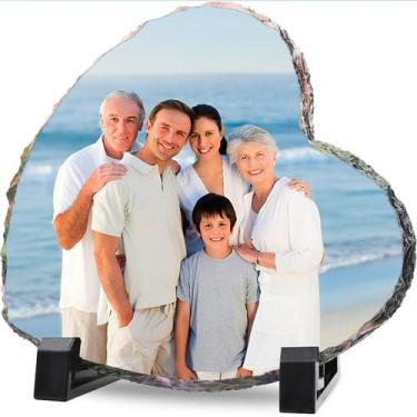 Imagem de Porta-Retratos Personalizado LOUISMIAA - Pedra Ardósia