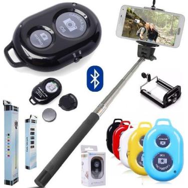 Imagem de Pau Bastão de Selfie Monopé Monopod Para Câmera Suporte Celular + Cont