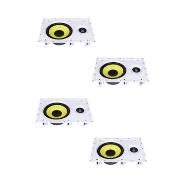 Imagem de Kit 4 Caixas De Som Acústica Retangular de Embutir Arandela JBL CI Plus 8R 200w Rms - Branca