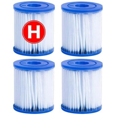 Imagem de Kit 04 Unidades Cartucho H Refil Bomba Filtro 1250 Lh Intex