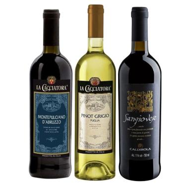Imagem de Kit 3 Vinhos Italianos ( La Cacciatora / Caldirola )750ml