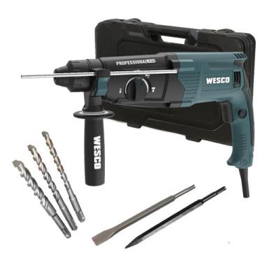 Imagem de Martelete Rompedor e Perfurador Wesco, 900W, 3.2j força com Maleta, Br