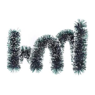 Imagem de Festão Verde Nevado Enfeite Decoração De Natal 11 X 500cm - Top Natal