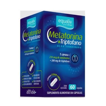 Imagem de Suplemento Alimentar Equaliv Melatonina +Triptofano 60 Cápsulas