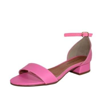 Imagem de Sandália Salto Baixo Grosso 3cm Luiza Sobreira Azaléia-Feminino