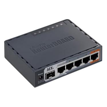 Imagem de Roteador Mikrotik hEXs Gigabit 5P +1 SFP RB760iGS