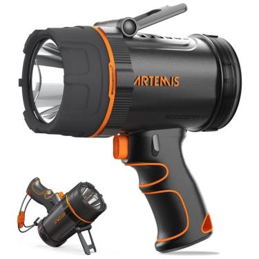 Imagem de Lanterna LED Recarregável 2000 Lúmens 20W á Prova d com Cabo USB, GOODSMANN, Preto