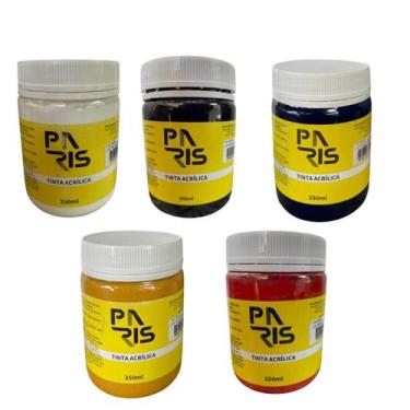 Imagem de Kit Base para Misturas Tinta Acrílica Artística Paris 250ml