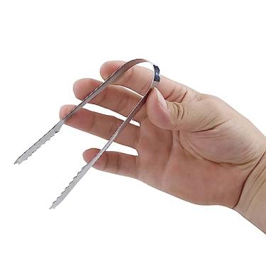 Imagem de Conjunto de pinças de colher de gelo de aço inoxidável, utensílios de cozinha de buffet de doces de casamento com 5 peças de pinças para festa, restaurante, churrasco (5 x pinças)