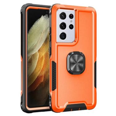 Imagem de Capa com suporte de anel para samsung galaxy, s23, s22 ultra, s20 plus, note 20, a13, a32, s10, armadura, silicone rígido, capa traseira, t3, para samsung s23ultra