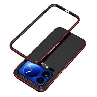 Imagem de FWYANZH Capa de metal para Xiaomi 17 Pro Max/17 Pro/17, capa de moldura de amortecedor de liga de alumínio fina, sem capa traseira à prova de choque, vermelha, 17 Pro Max
