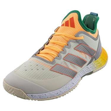 Imagem de adidas Tênis masculino Adizero Ubersonic 4, branco/cinza-acinzentado metálico/laranja ácido, 35, Branco/cinza-acinzentado metálico/laranja ácido, 37