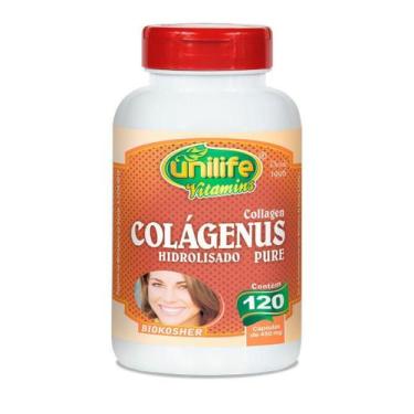 Imagem de Colageno Hidrolisado Puro 120 cápsulas (450mg) Unilife
