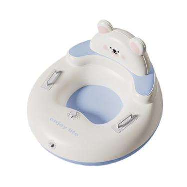 Imagem de KiBcsLic Boia de neve inflável, trenó de neve inflável, brinquedo portátil para atividades ao ar livre, ideal para famílias e adolescentes, Branco