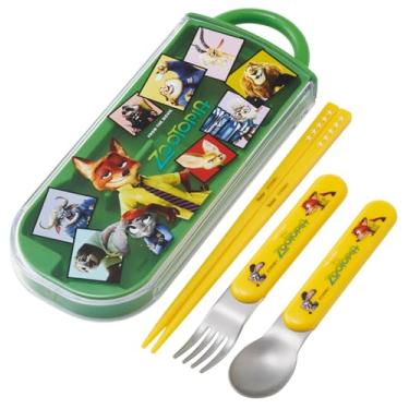 Imagem de Skater TACC2-A Disney Zootopia 26 conjunto infantil de pauzinhos, colher, garfo, 6,5 polegadas (16,5 cm)