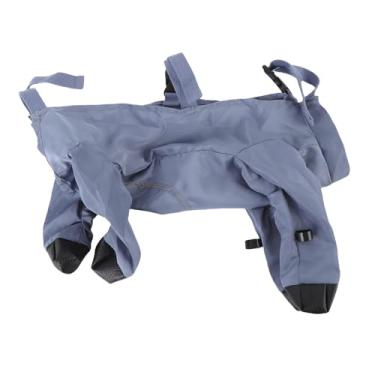 Imagem de Calças para cachorro com botas, tecido de memória à prova de chuva, respirável, protetores de patas de cachorro, roupas para caminhada ao ar livre, corrida, dias chuvosos (G 47x38x27cm /