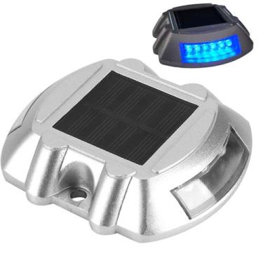 Imagem de Tacha Solar Sinalizador Viario Olho de Gato Segurança Rodovia Estrada 