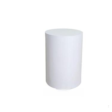 Imagem de Suporte de exibição de manequim redondo para lojas de noivas, elevador de pedestal cilíndrico para joias e moda, suporte base de decoração de eventos (preto, 40 x 70 cm) - ideal para boutiques