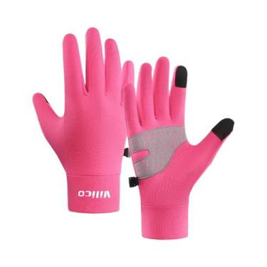 Imagem de Luvas De Ciclismo Masculinas De Inverno Quentes Com Tela Sensível Ao T