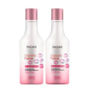 Imagem de Inoar Kit Shampoo + Condicionador 500ml  Glycolic Force