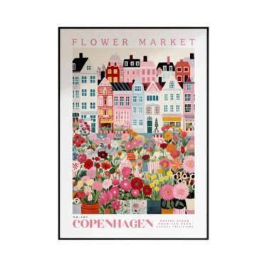 Imagem de Pôster De Arte Floral Do Mercado De Flores De Amsterdã, Impressão Botâ