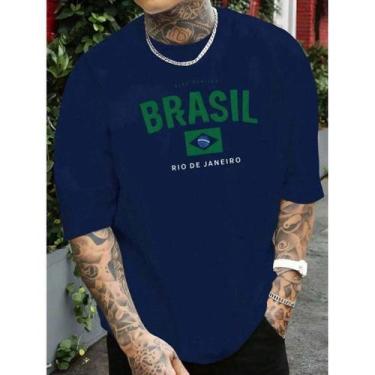 Imagem de Camiseta Masculina Manga Curta Copa 2026 Estilosa Confortável Malha Al