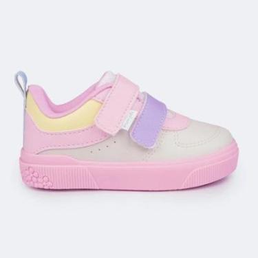 Imagem de Tênis Infantil Menina Pampili Yumi Branco Candy Color-Feminino