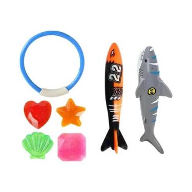 Imagem de Conjunto De Brinquedos Coloridos Para Mergulho Na Piscina De Verão, Ac