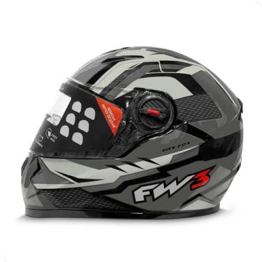 Imagem de Capacete Para Motociclista Com Várias Cores Modelo GTX Fox - FW3, Graf