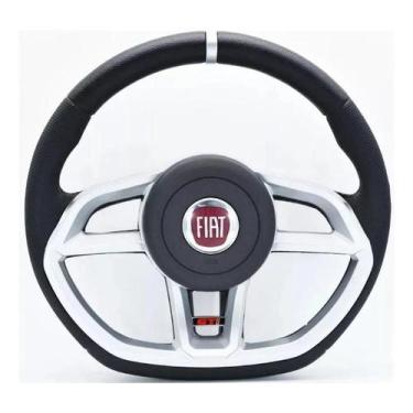Imagem de Volante Esportivo Gti Vision Prata - Fiat Uno Fire / Novo Uno / Palio