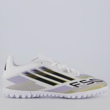 Imagem de Chuteira Adidas F50 Club Society Branca e Preta, 39